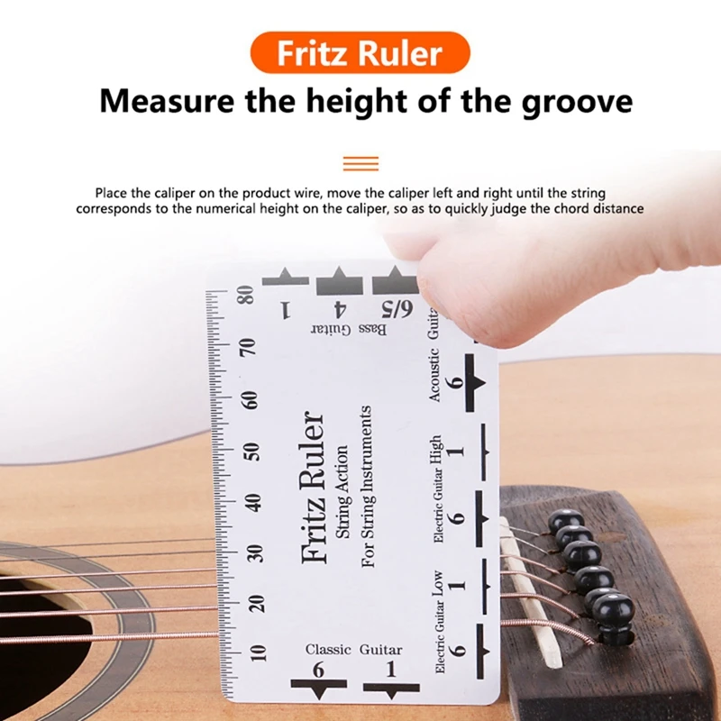 1 PC Guitar Measuring Meter Ruler Gauge Tool String Action Gauge String Pitch Ruler For Musical Bass Instrument Accessories
1 PC Guitar Measuring Meter Ruler Gauge Tool String Action Gauge String Pitch Ruler For Musical Bass Instrument Accessories