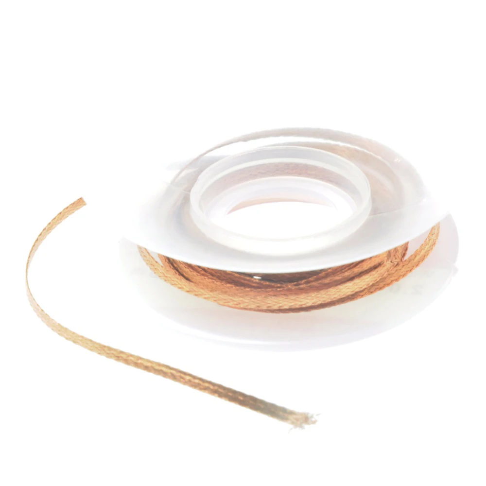 2.0mm Soldering Wire Braid 1.5M 5FT Desoldering Braid Solder Remover Wick Wire Repair Tool 
2.0mm Soldering Wire Braid 1.5M 5FT Desoldering Braid Solder Remover Wick Wire Repair Tool