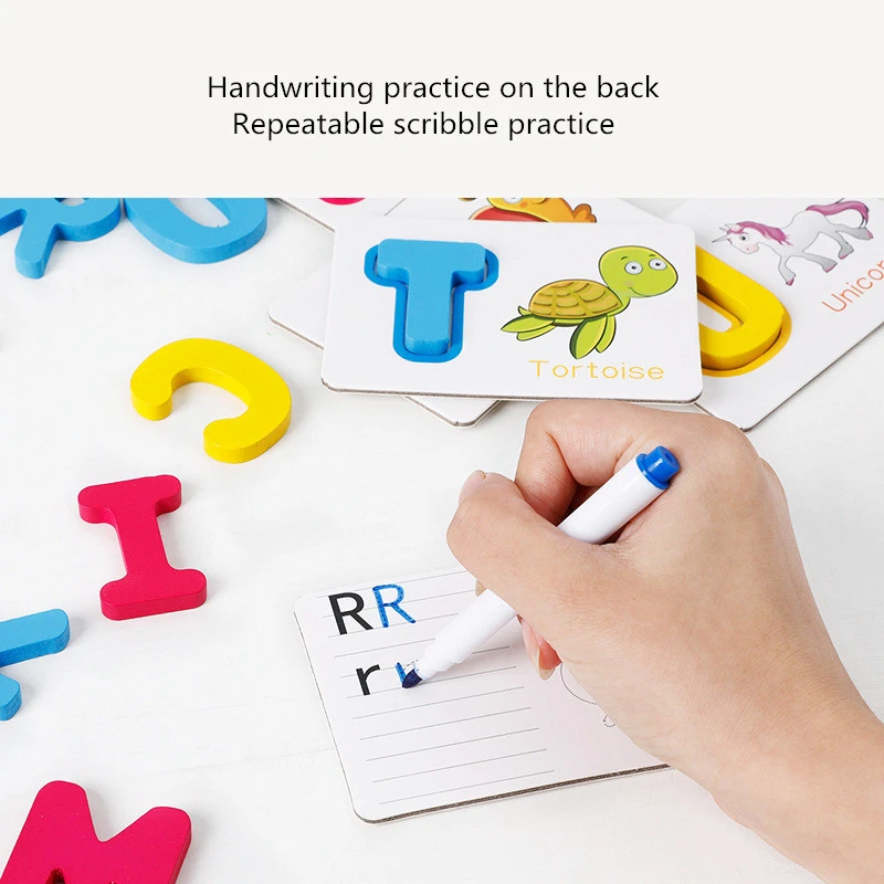 Children's Wooden Puzzle Educational Toys Children's 3D Puzzle Wooden Educational Toys English Letters Words Cognitive Toy Gift
Children's Wooden Puzzle Educational Toys Children's 3D Puzzle Wooden Educational Toys English Letters Words Cognitive Toy Gift