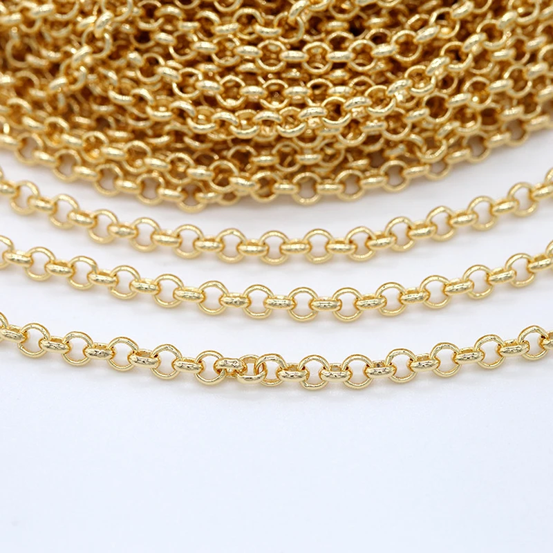 Stylish Copper-plated 14K Color-preserving Gold Beads Welded Chain Korean Version Of Simple & Personalized DIY Necklace Material
Stylish Copper-plated 14K Color-preserving Gold Beads Welded Chain Korean Version Of Simple & Personalized DIY Necklace Material