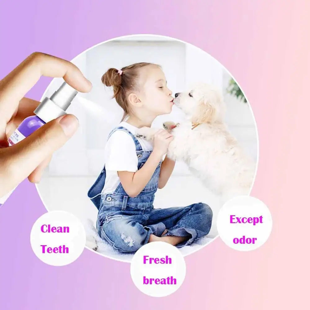 Pet Breath Freshener Oral Treatment Spray Puppy Dog Small Pets Teeth Breath Cleaning Freshener Dog Cat Dental Spray Care Cleaner
Pet Breath Freshener Oral Treatment Spray Puppy Dog Small Pets Teeth Breath Cleaning Freshener Dog Cat Dental Spray Care Cleaner