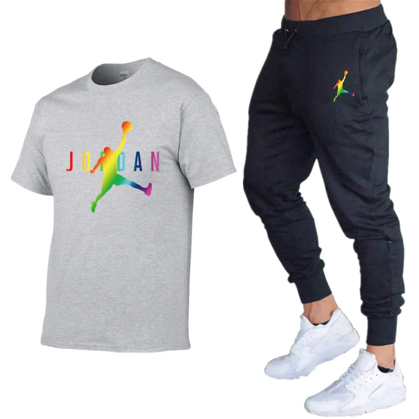 Summer New Fashion Trend Men's Suit Personalized Fashion Printing Sports Short-Sleeved T-Shirt + Sports Casual Trousers Suit
Summer New Fashion Trend Men's Suit Personalized Fashion Printing Sports Short-Sleeved T-Shirt + Sports Casual Trousers Suit