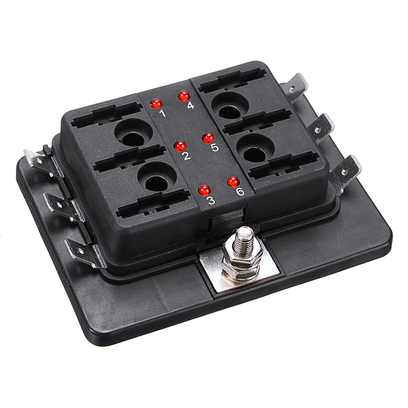 6 способ 12V 24V 100A Amp автомобильное цепь Авто режущее лезвие предохранителей держатель Блок Панель доска автомобильный предохранитель компле...
6 способ 12V 24V 100A Amp автомобильное цепь Авто режущее лезвие предохранителей держатель Блок Панель доска автомобильный предохранитель компле...