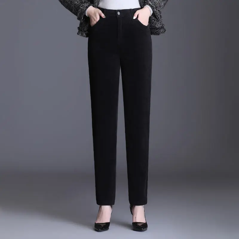 Women's h Thick Casual Pants Autumn and Winter Female Velvet Corduroy Warm Pants Women High Waist Harem Trousers P188
Women's h Thick Casual Pants Autumn and Winter Female Velvet Corduroy Warm Pants Women High Waist Harem Trousers P188