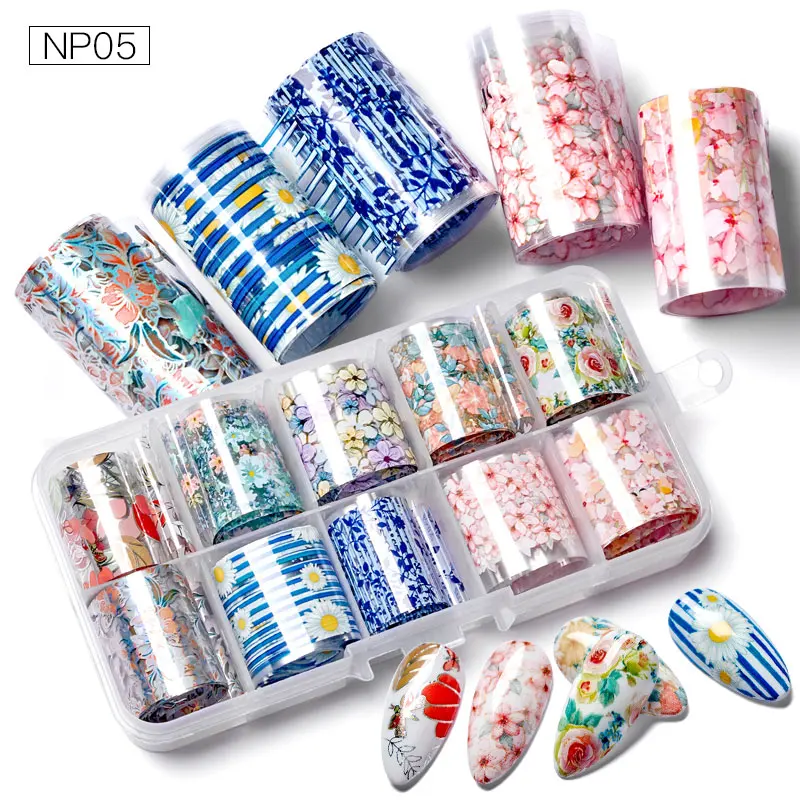 10 Rolls Nail Foil Stickers Flowers Butterfly Pink Spring Summer Theme Transfer Decals Paper Nail Art Decorations 4*120cm
10 Rolls Nail Foil Stickers Flowers Butterfly Pink Spring Summer Theme Transfer Decals Paper Nail Art Decorations 4*120cm
