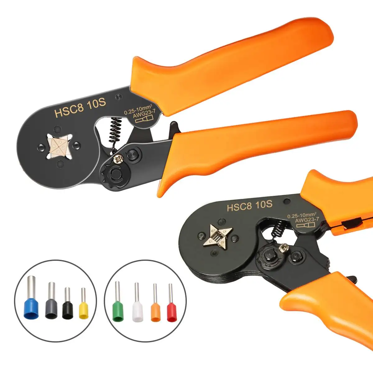 23AWG to 10AWG Self Adjusting Tubular terminal crimping tools mini electrical pliers Ratcheting with 800pcs Connector Terminal
23AWG to 10AWG Self Adjusting Tubular terminal crimping tools mini electrical pliers Ratcheting with 800pcs Connector Terminal