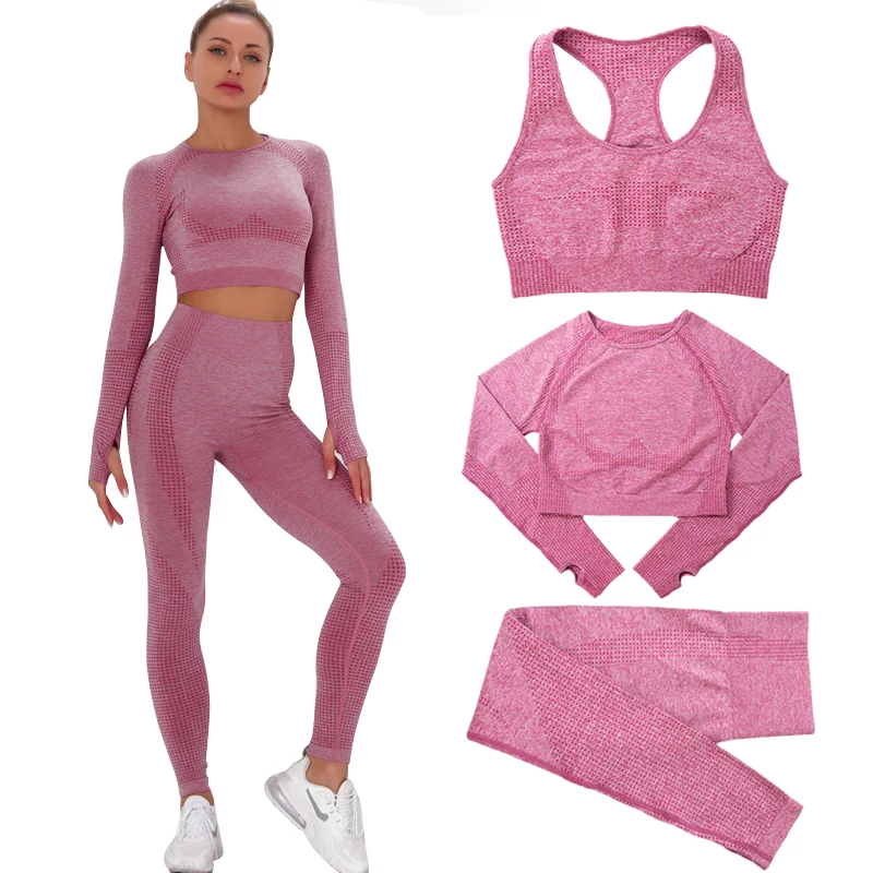 2-3pcs Seamless Yoga Set Women Gym Fitness Yoga Clothing Sports Wear Female Workout Leggings&Top Yoga Suit Training Tights Wear
2-3pcs Seamless Yoga Set Women Gym Fitness Yoga Clothing Sports Wear Female Workout Leggings&Top Yoga Suit Training Tights Wear