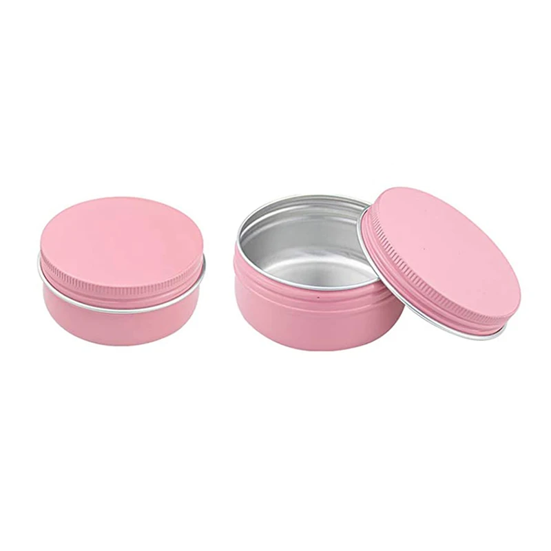 100pcs 50g 57x27mm Pink Cosmetic Aluminum Jars Personal Care Cream Mask Soap Packaging Container Pots
100pcs 50g 57x27mm Pink Cosmetic Aluminum Jars Personal Care Cream Mask Soap Packaging Container Pots