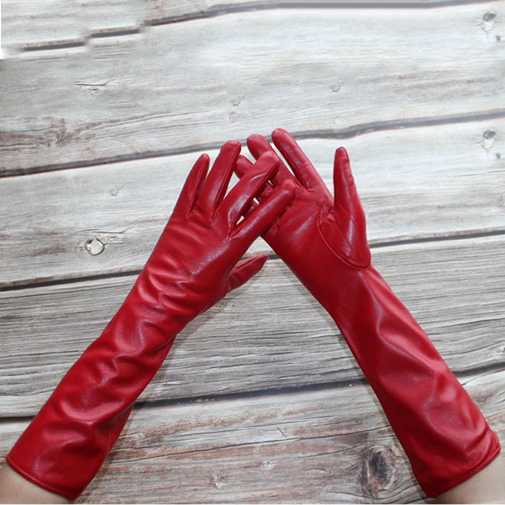 Women New Long Leather Gloves Straight Style Sheepskin Velvet Lining Warm Autumn And Winter Colour Gloves
Women New Long Leather Gloves Straight Style Sheepskin Velvet Lining Warm Autumn And Winter Colour Gloves