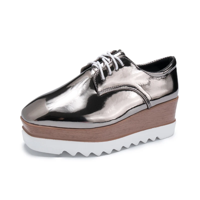 2020 New Spring Women Shoes Lace Up Thick High Heels Increased Flat Platform Oxford Shoes Woman Loafers Solid Flock Casual Shoes
2020 New Spring Women Shoes Lace Up Thick High Heels Increased Flat Platform Oxford Shoes Woman Loafers Solid Flock Casual Shoes