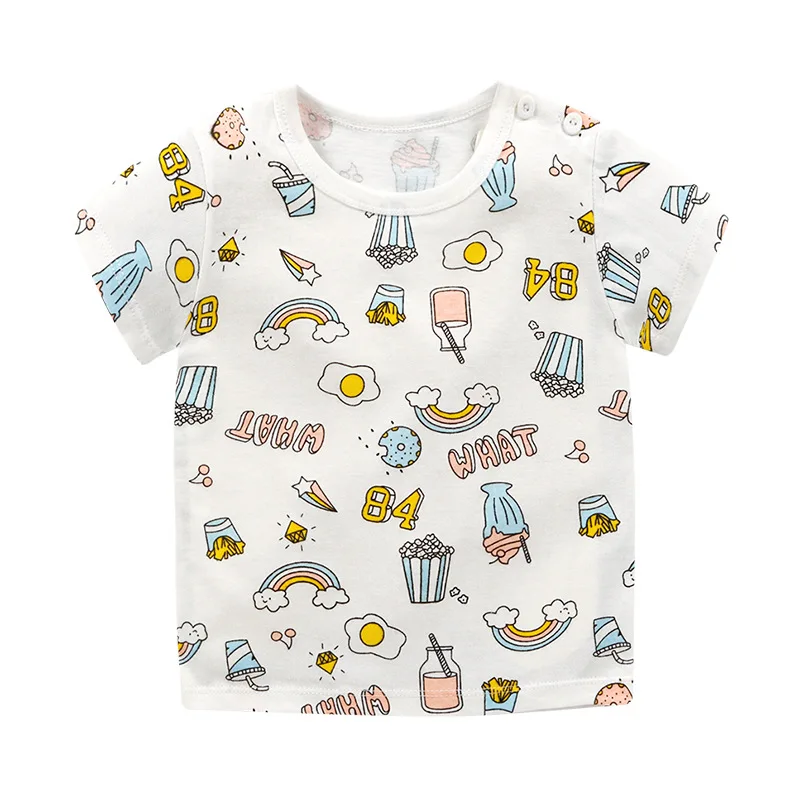 OHMETOY New Children's Short-sleeved T-shirt Boys and Girls Contton T-shirt Kids Summer Single Short Sleeve Undershirt T-shirt
OHMETOY New Children's Short-sleeved T-shirt Boys and Girls Contton T-shirt Kids Summer Single Short Sleeve Undershirt T-shirt