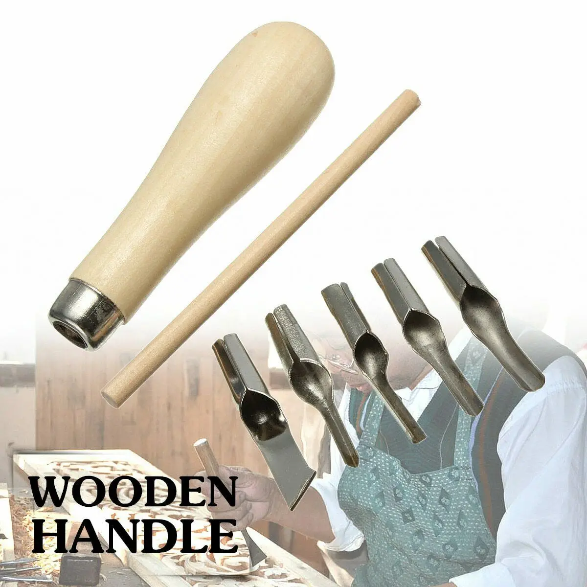 Durable Lino Block Cutting Rubber Stamp Carving Tools With 5 Blade Bits For Print Making DIY Sculpture Necessary Tool Handicraft
Durable Lino Block Cutting Rubber Stamp Carving Tools With 5 Blade Bits For Print Making DIY Sculpture Necessary Tool Handicraft