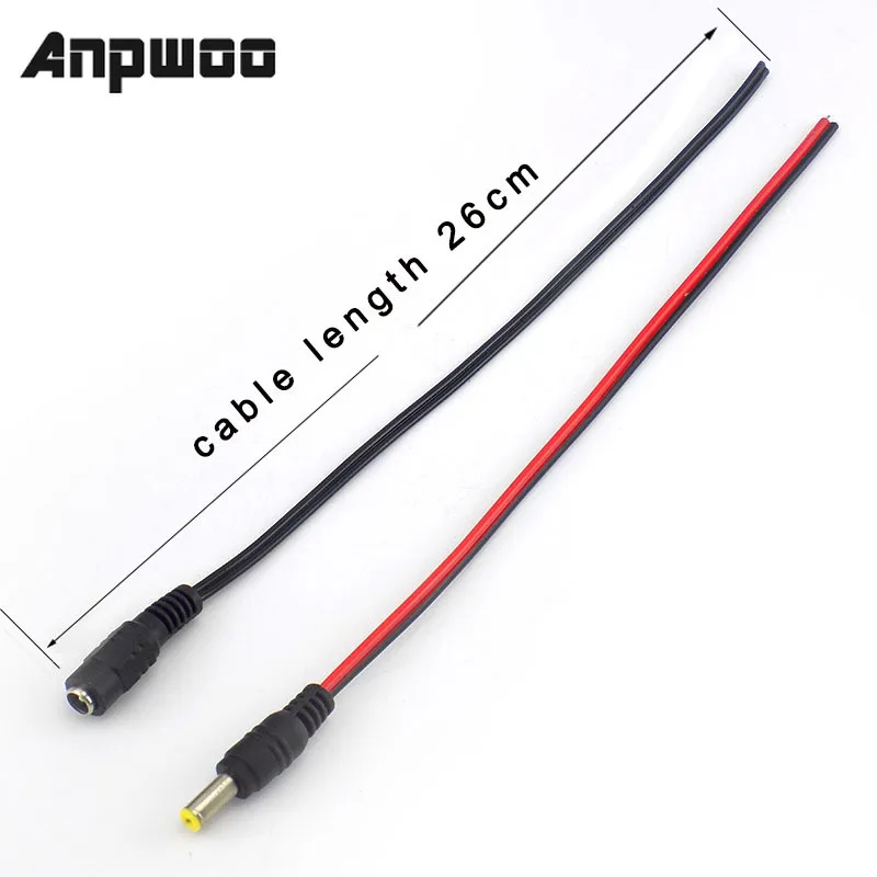 DC Male Female Connectors Plug Power Cable cord wire for CCTV video Camera Security 12v Extension Cable Plug Adaptor 2.1*5.5mm
DC Male Female Connectors Plug Power Cable cord wire for CCTV video Camera Security 12v Extension Cable Plug Adaptor 2.1*5.5mm