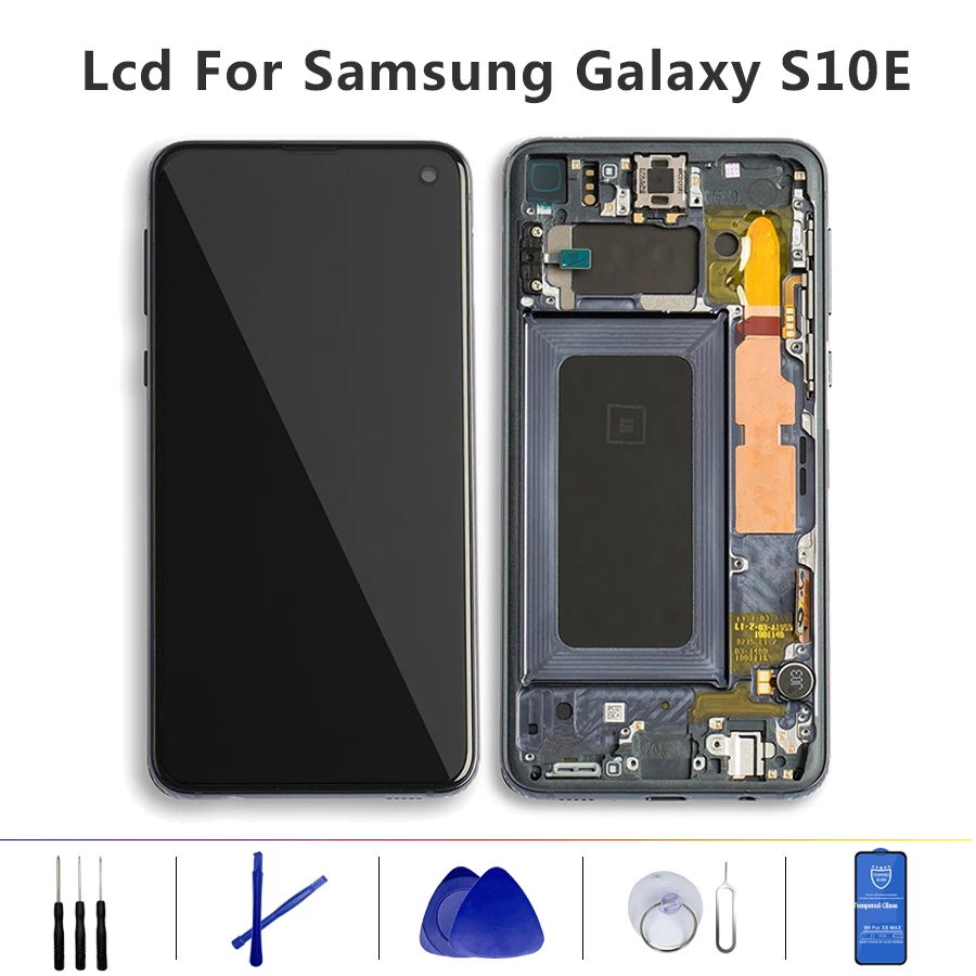 AMOLED ORIGINAL S10E Lcd Touch Screen for SAMSUNG Galaxy S10E G970 Display Digitizer Assembly Frame mobile phone accessories
AMOLED ORIGINAL S10E Lcd Touch Screen for SAMSUNG Galaxy S10E G970 Display Digitizer Assembly Frame mobile phone accessories