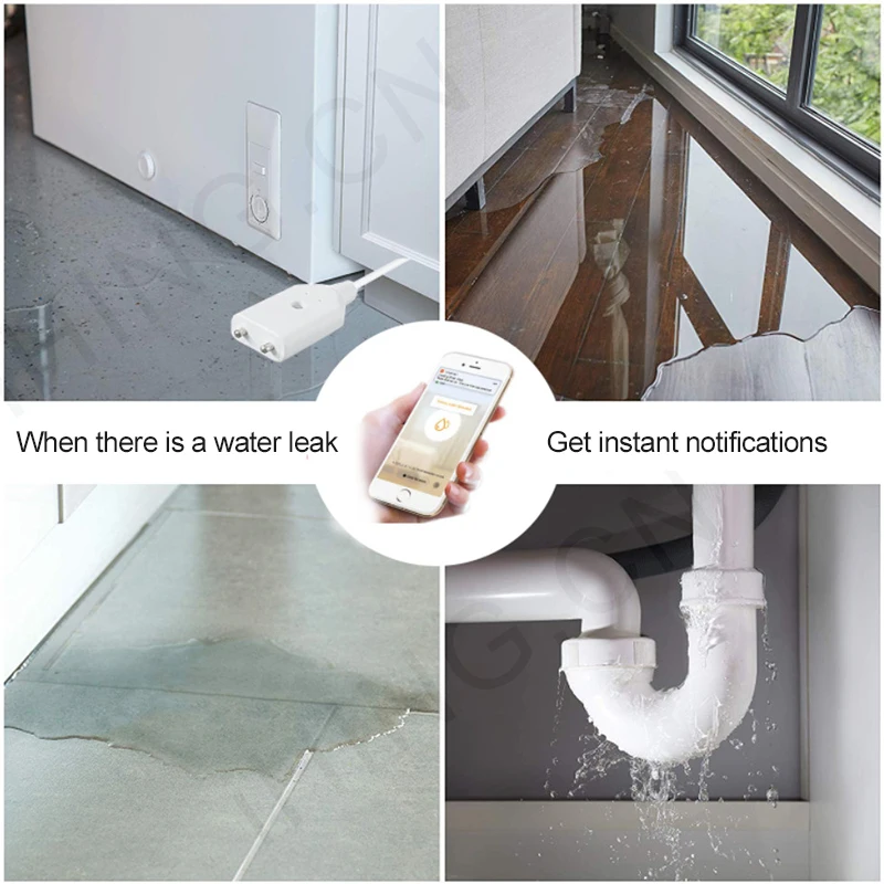 Tuya Smart Zigbee Water Leakage Sensor Water Leakage Alarm Household Overflow Water Flooding Detector Home Accessories Modules
Tuya Smart Zigbee Water Leakage Sensor Water Leakage Alarm Household Overflow Water Flooding Detector Home Accessories Modules