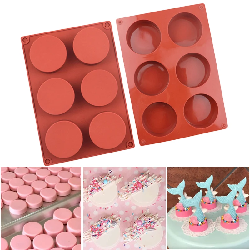6Grids Cake Mold Silicone DIY Muffin Mousse Ice-Creams Tray Baking Pastry Chocolate Pudding Soap Mould Cake Decorating Pan Tools
6Grids Cake Mold Silicone DIY Muffin Mousse Ice-Creams Tray Baking Pastry Chocolate Pudding Soap Mould Cake Decorating Pan Tools