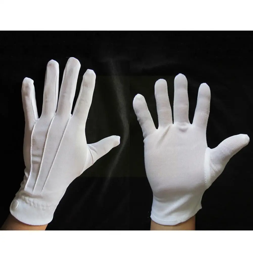 New Men Cotton White Tuxedo Gloves Formal Uniform Guard Butler Band R0g8
New Men Cotton White Tuxedo Gloves Formal Uniform Guard Butler Band R0g8
