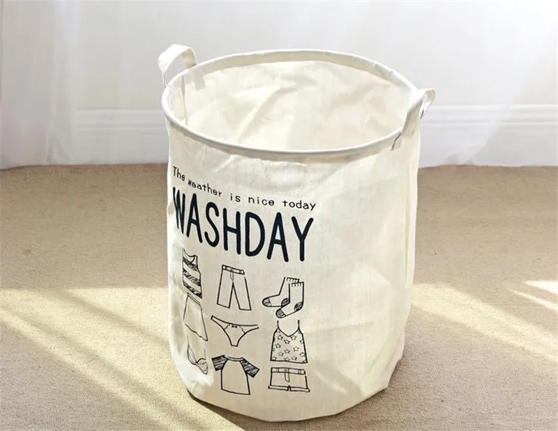 40*50cm Cotton Linen Laundry Basket for Dirty Clothes Waterproof Folding Toy Organizer Storage Bucket Home S6S1030
40*50cm Cotton Linen Laundry Basket for Dirty Clothes Waterproof Folding Toy Organizer Storage Bucket Home S6S1030