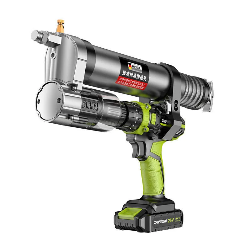 2 in 1 25VF Electric grease gun nozzle modified for electric drill full-automatic lithium battery high voltage excavator
2 in 1 25VF Electric grease gun nozzle modified for electric drill full-automatic lithium battery high voltage excavator
