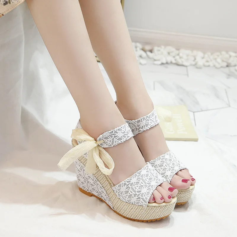 Pumps Sandals 2021 Lace Leisure Women Wedges Heeled Women Shoes 2020 Summer Sandals Party Platform High Heels Shoes Woman 34-40
Pumps Sandals 2021 Lace Leisure Women Wedges Heeled Women Shoes 2020 Summer Sandals Party Platform High Heels Shoes Woman 34-40