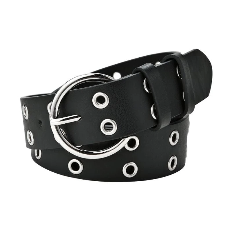 2020 Women Pin Silver Buckle Black Belt for Jeans Fashion Designer Brand Punk Waist Straps Female Hot Rivets Leather Dress Belts
2020 Women Pin Silver Buckle Black Belt for Jeans Fashion Designer Brand Punk Waist Straps Female Hot Rivets Leather Dress Belts