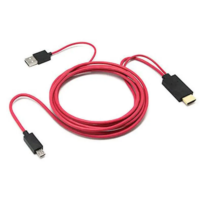 2 м MHL к HDMI-совместимый адаптер кабель HD 1080P конвертер USB для HDTV TV цифровой аудио