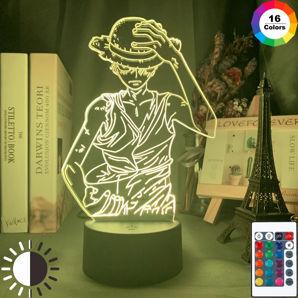 Аниме ONE PIECE Monkey D Луффи Футболка с рисунком персонажей игры «Ночной светильник Led Цвет изменение атмосфера для детей Декор настольная лампа ...
Аниме ONE PIECE Monkey D Луффи Футболка с рисунком персонажей игры «Ночной светильник Led Цвет изменение атмосфера для детей Декор настольная лампа ...