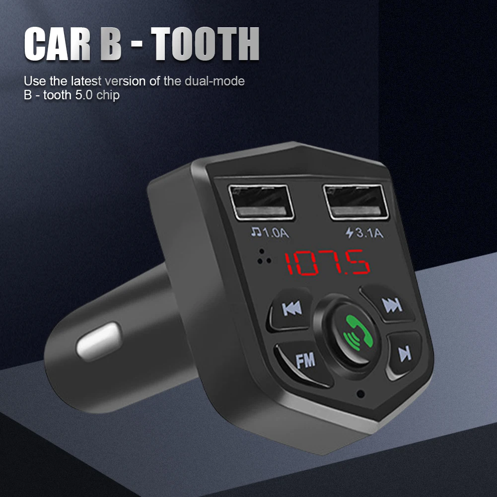 Автомобильный FM-передатчик 12-24 В, Bluetooth-совместимый автомобильный MP3-плеер с двумя USB-портами и микрофоном, светодиодный вольтметр с поддержк...
Автомобильный FM-передатчик 12-24 В, Bluetooth-совместимый автомобильный MP3-плеер с двумя USB-портами и микрофоном, светодиодный вольтметр с поддержк...