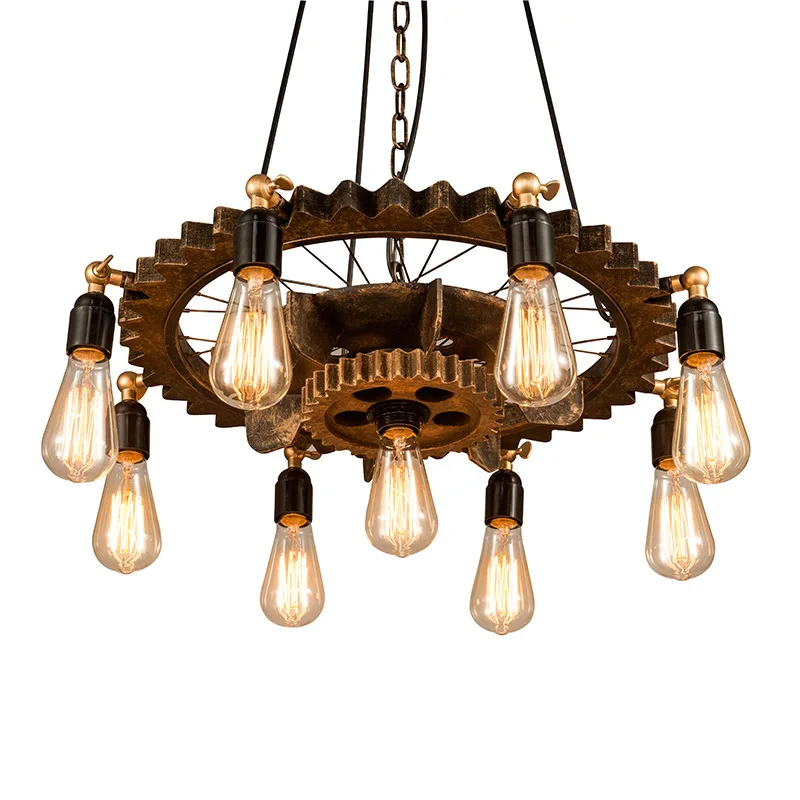 Creative retro loft chandelier 9 heads wood pendant lamp restaurant living room dining room foyer cafe club bar light headlight
Creative retro loft chandelier 9 heads wood pendant lamp restaurant living room dining room foyer cafe club bar light headlight