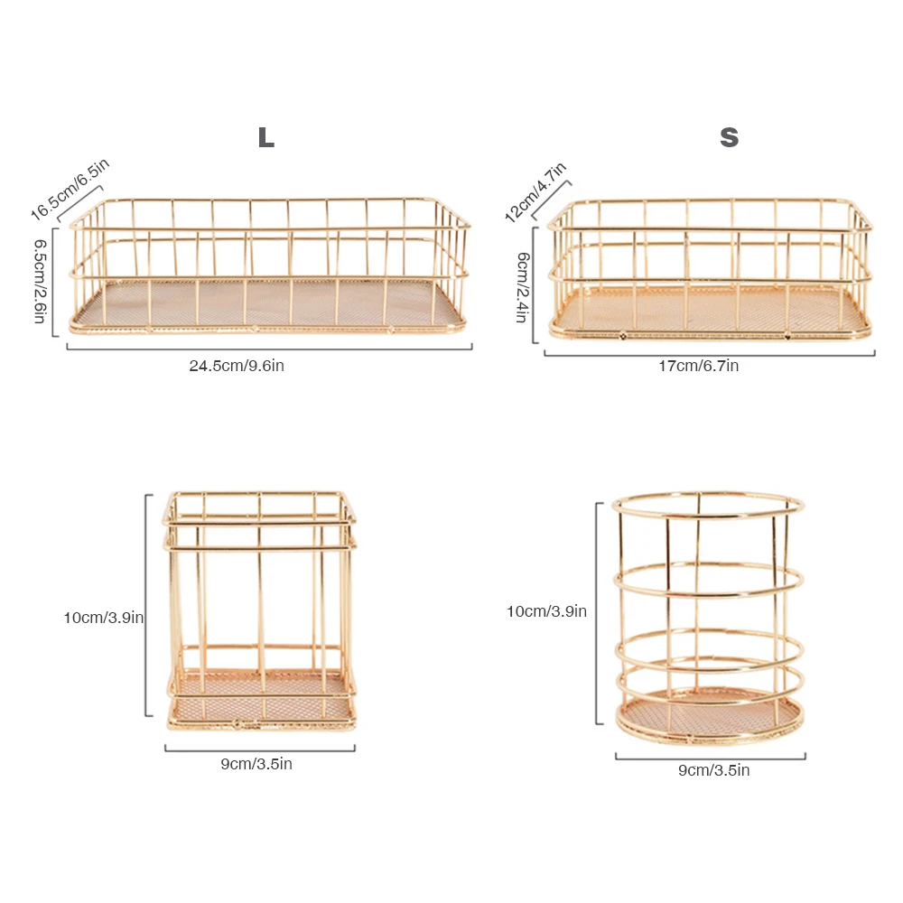 Rose Gold Iron Art Nordic Makeup Organizer Basket Eyeliner Brush Set Storage Cup Dressing Table Makeup Cosmetic Organizer Box
Rose Gold Iron Art Nordic Makeup Organizer Basket Eyeliner Brush Set Storage Cup Dressing Table Makeup Cosmetic Organizer Box