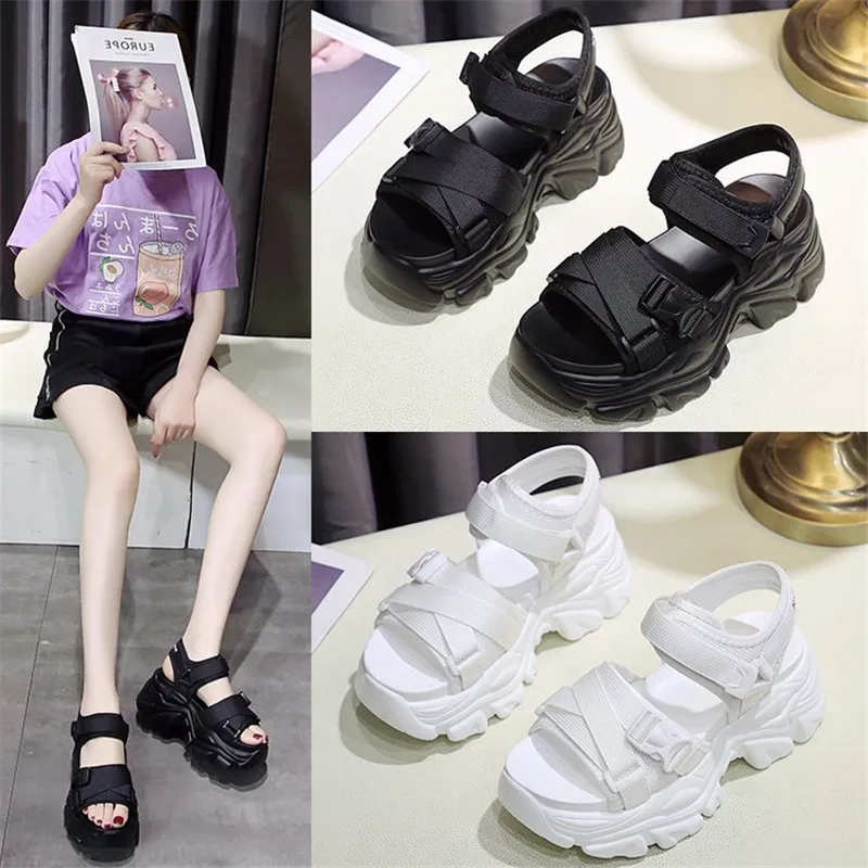 Summer Women Casual Sandals Buckle Design Black White Waterproof Platform Sandalias Comfortable Female Thick Sole Beach Shoes
Summer Women Casual Sandals Buckle Design Black White Waterproof Platform Sandalias Comfortable Female Thick Sole Beach Shoes