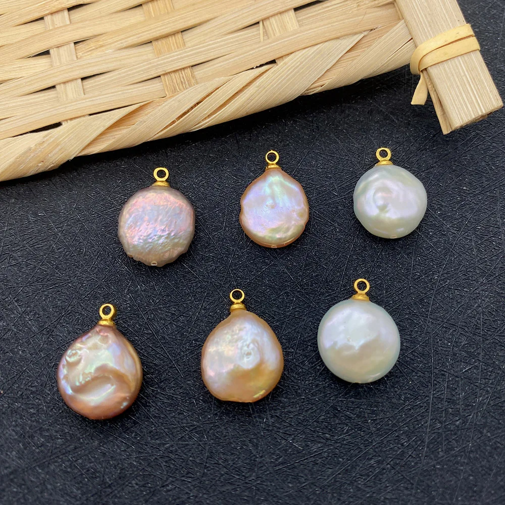 1 Piece/bag Natural Round Pearl Pendant Freshwater White Gold Exquisite Jewelry Pendant DIY Necklace Earrings Bracelet 14x17mm
1 Piece/bag Natural Round Pearl Pendant Freshwater White Gold Exquisite Jewelry Pendant DIY Necklace Earrings Bracelet 14x17mm
