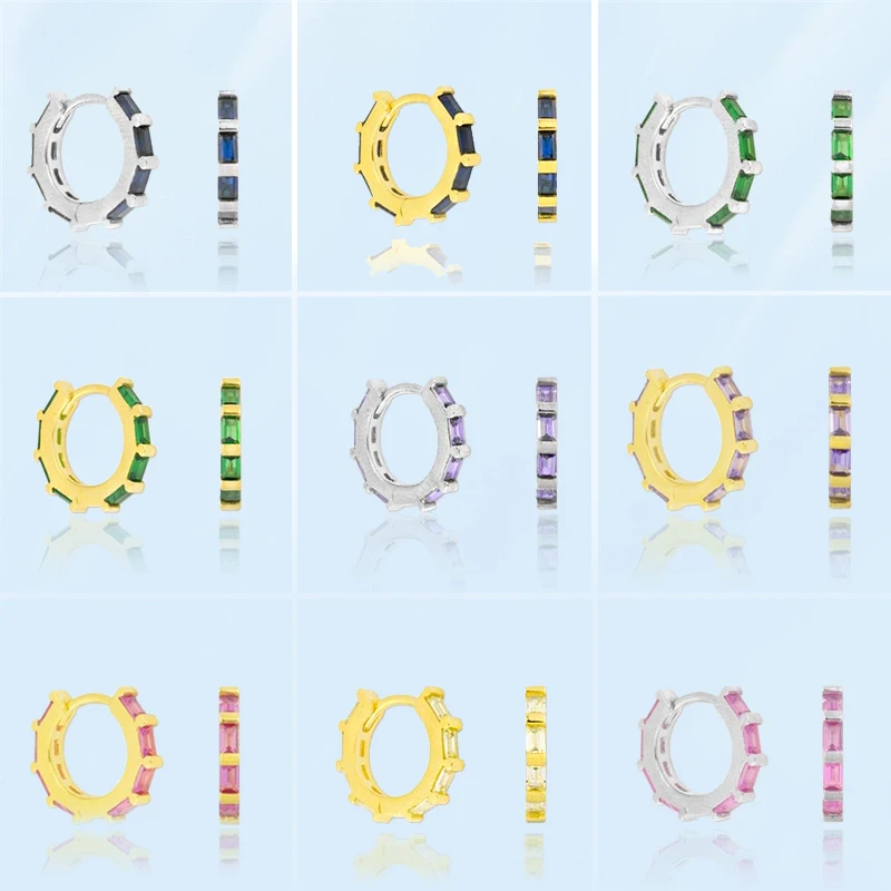 Korean Fashion New Round Crystal Small Hoop Earrings For Women Simple Piercing Circle Colorful Earrings Daily Wear Fine Jewelry
Korean Fashion New Round Crystal Small Hoop Earrings For Women Simple Piercing Circle Colorful Earrings Daily Wear Fine Jewelry