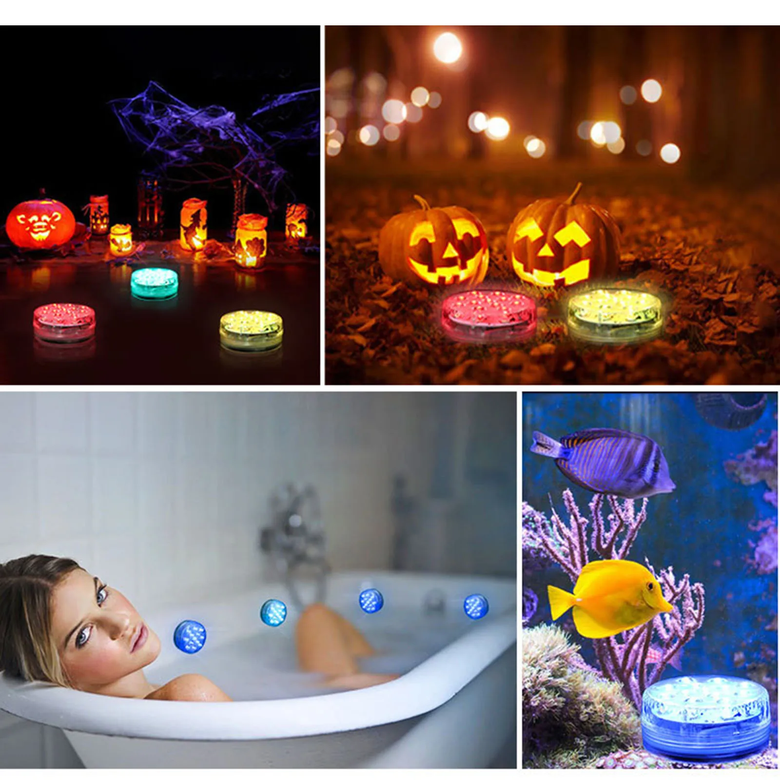 Submersible LED Pool Lights Waterproof Underwater Bathtub RGB Light with 16 Colors with Remote Control and Suction Cups MOWA889
Submersible LED Pool Lights Waterproof Underwater Bathtub RGB Light with 16 Colors with Remote Control and Suction Cups MOWA889