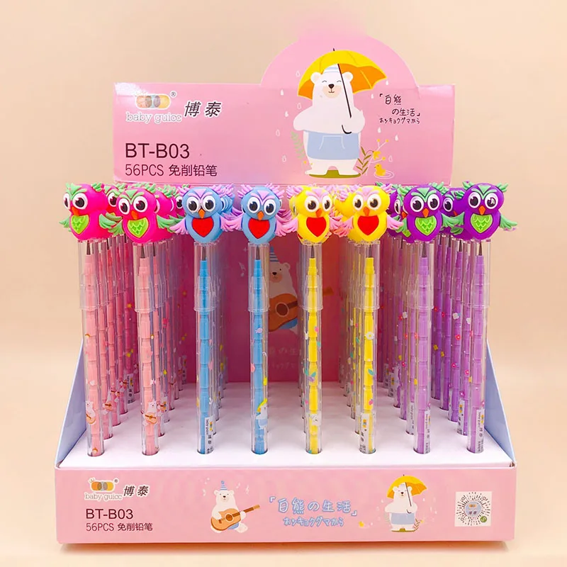 56-шт./лот кавайная Сова механический карандаш креативная автоматическая ручка Канцтовары подарок Школа Офис письменные принадлежности 
56-шт./лот кавайная Сова механический карандаш креативная автоматическая ручка Канцтовары подарок Школа Офис письменные принадлежности