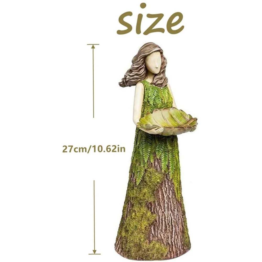 Sherwood Fern Fairy Statuary With Bird Feeder Resin Ornament Outdoor Garden Lawn Decoration Crafts Creative Cute Sculptures
Sherwood Fern Fairy Statuary With Bird Feeder Resin Ornament Outdoor Garden Lawn Decoration Crafts Creative Cute Sculptures