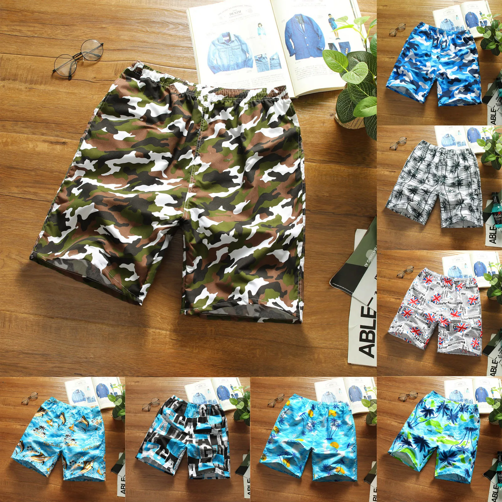 Fashion Man Veralls camouflage floral print Casual Short Pants High Waist Loose pocket Beach Shorts 2021
Fashion Man Veralls camouflage floral print Casual Short Pants High Waist Loose pocket Beach Shorts 2021