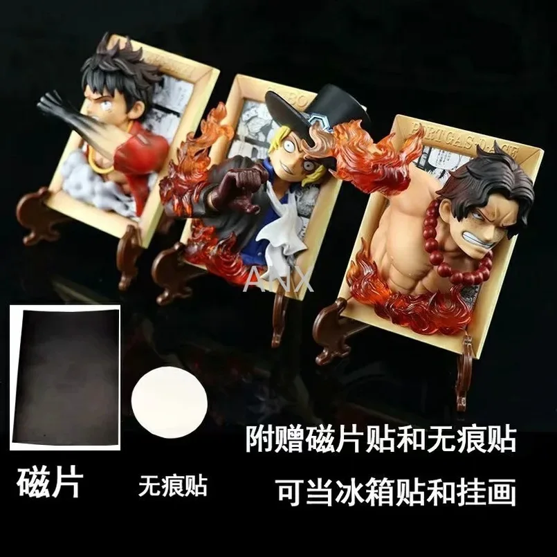 12CM Anime One Piece Luffy Figure Sabo Ace Toys Frame decoration 3d stereo Phone holder PVC Action Figure Model Toys Gifts
12CM Anime One Piece Luffy Figure Sabo Ace Toys Frame decoration 3d stereo Phone holder PVC Action Figure Model Toys Gifts