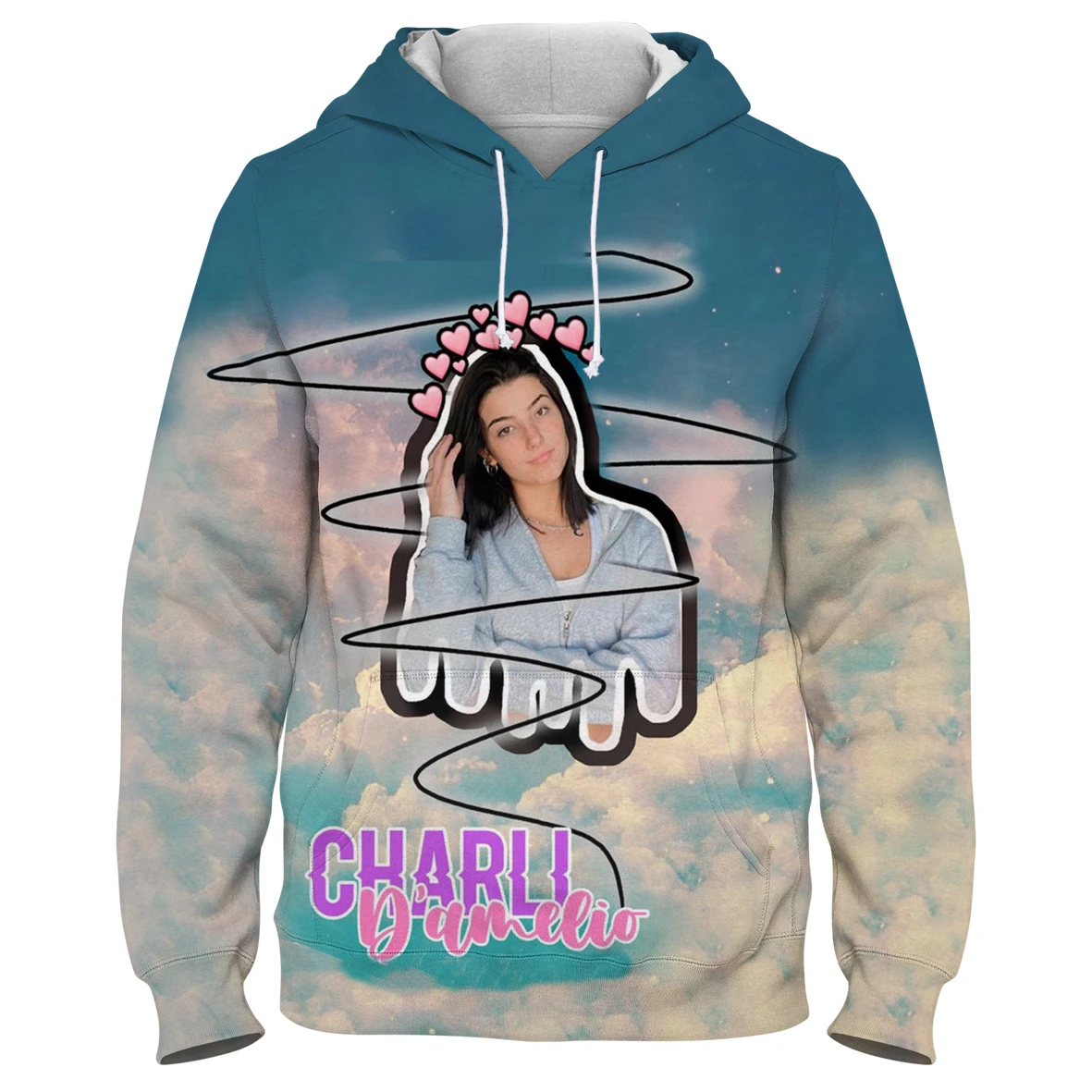 3D Charli D'amelio Streetwear Tops Print Women's Hoodies Casual Girls Autumn Women Oversized Hooded Hoodie Sweatshirt Pullover
3D Charli D'amelio Streetwear Tops Print Women's Hoodies Casual Girls Autumn Women Oversized Hooded Hoodie Sweatshirt Pullover