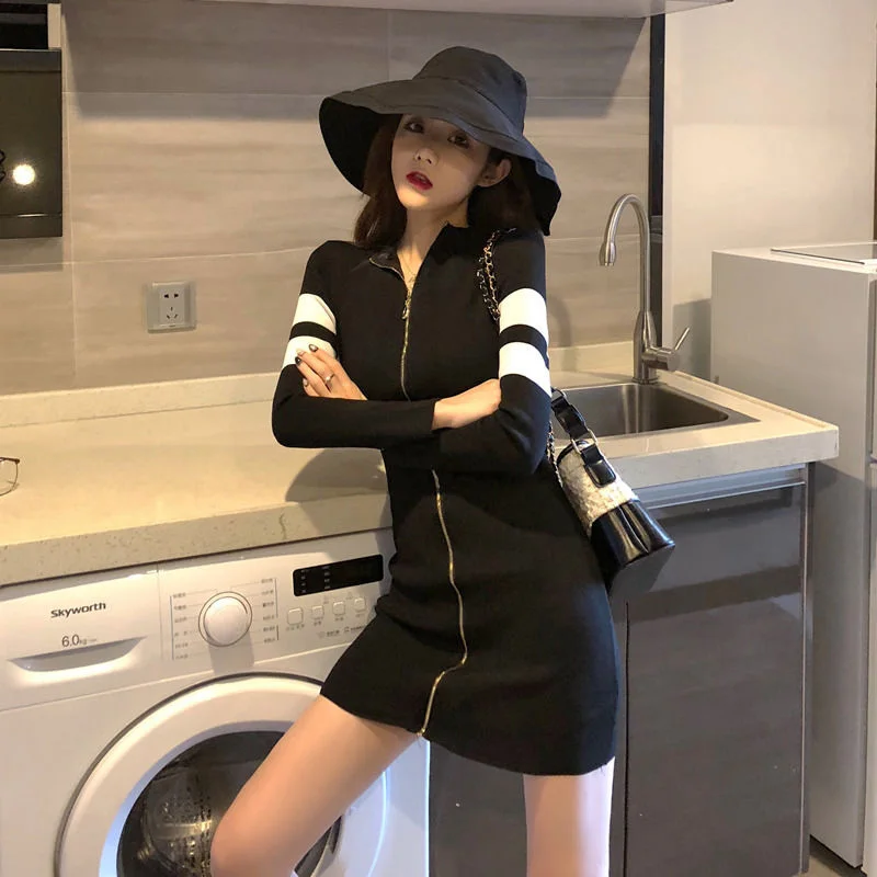 Fashion sexy women's Vintage knitting dress V-neck zipper long sleeve hip wrap dress party elegant dress SS1039
Fashion sexy women's Vintage knitting dress V-neck zipper long sleeve hip wrap dress party elegant dress SS1039