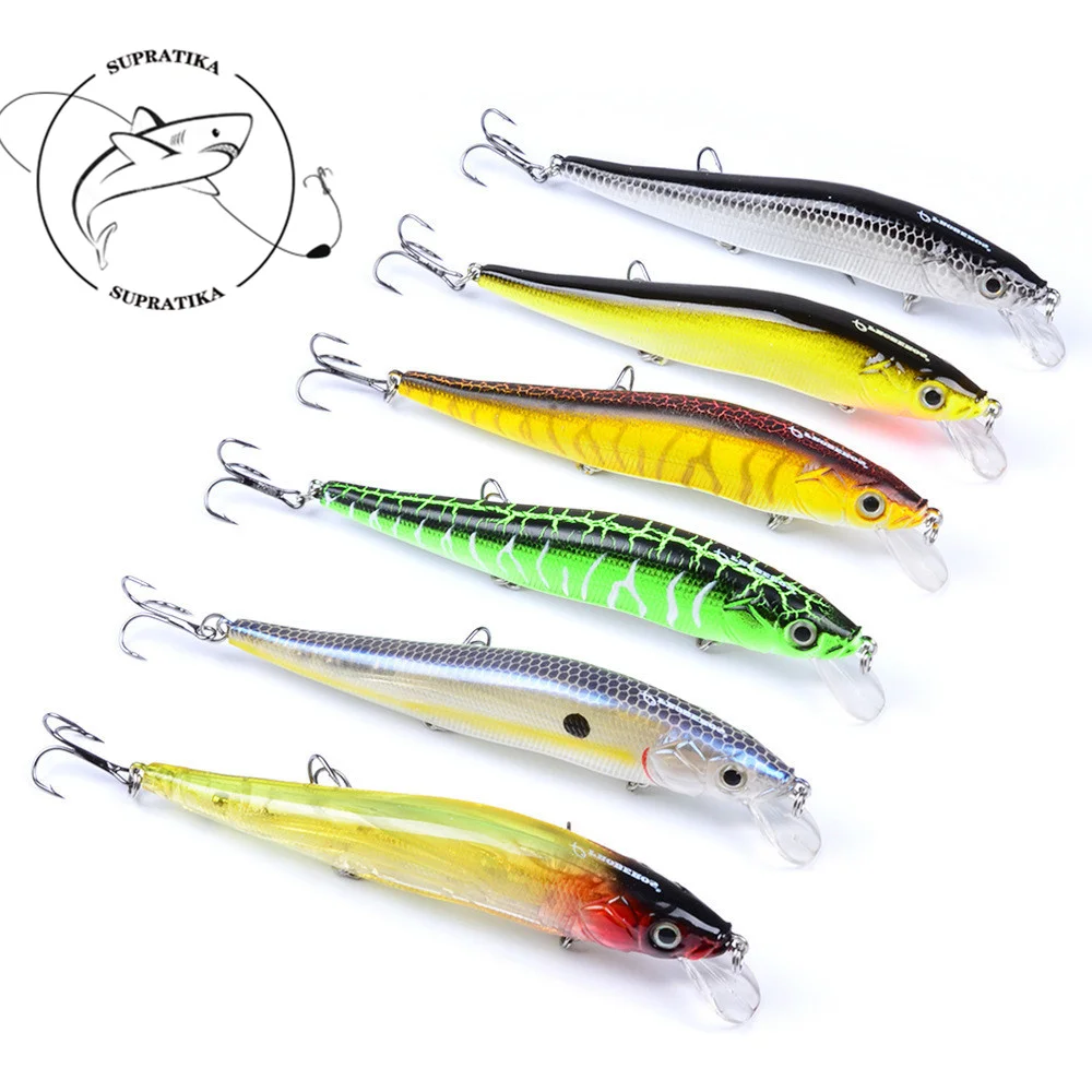 1PC Colorful Stripe Hard Bait Minnow Fishing Lures 119mm 14.7g Freshwater Jerkbait Bass Diving Perch Wobbler Beach Trailer Bait
1PC Colorful Stripe Hard Bait Minnow Fishing Lures 119mm 14.7g Freshwater Jerkbait Bass Diving Perch Wobbler Beach Trailer Bait