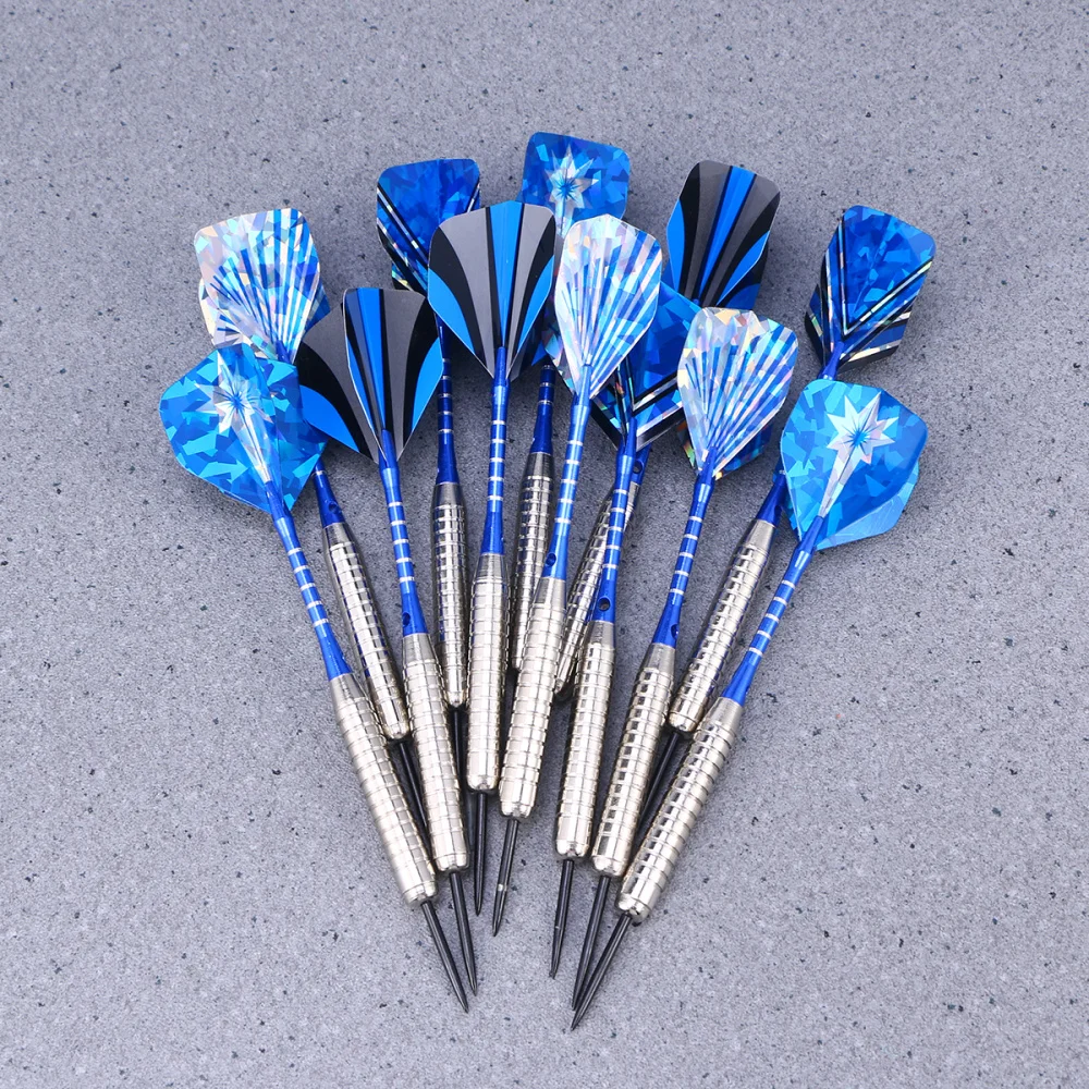 12Pcs Stainless Steel Darts Set Professional Stainless Needle Tipped Dart for Dartboard Aluminum Shafts Standard Flights Silver
12Pcs Stainless Steel Darts Set Professional Stainless Needle Tipped Dart for Dartboard Aluminum Shafts Standard Flights Silver