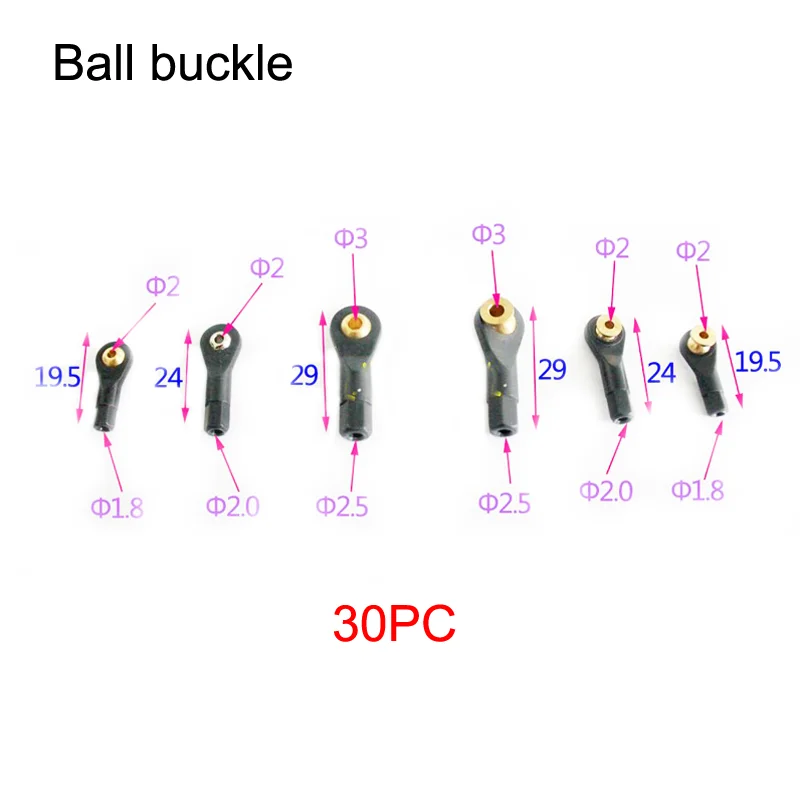 M1.8/M2/M3 Ball Ends Joint Nylon Ball Joint Connector Links Adapting Adapters For Rc Boat Car Airplane Trucks Buggy DIY Parts
M1.8/M2/M3 Ball Ends Joint Nylon Ball Joint Connector Links Adapting Adapters For Rc Boat Car Airplane Trucks Buggy DIY Parts