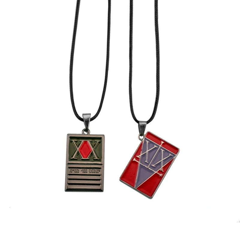 Wholesale 5 Pcs HUNTER X HUNTER Necklaces Japanese Anime Rectangular Alloy Pendant Leather Cord Neck Accessories for Women Men
Wholesale 5 Pcs HUNTER X HUNTER Necklaces Japanese Anime Rectangular Alloy Pendant Leather Cord Neck Accessories for Women Men