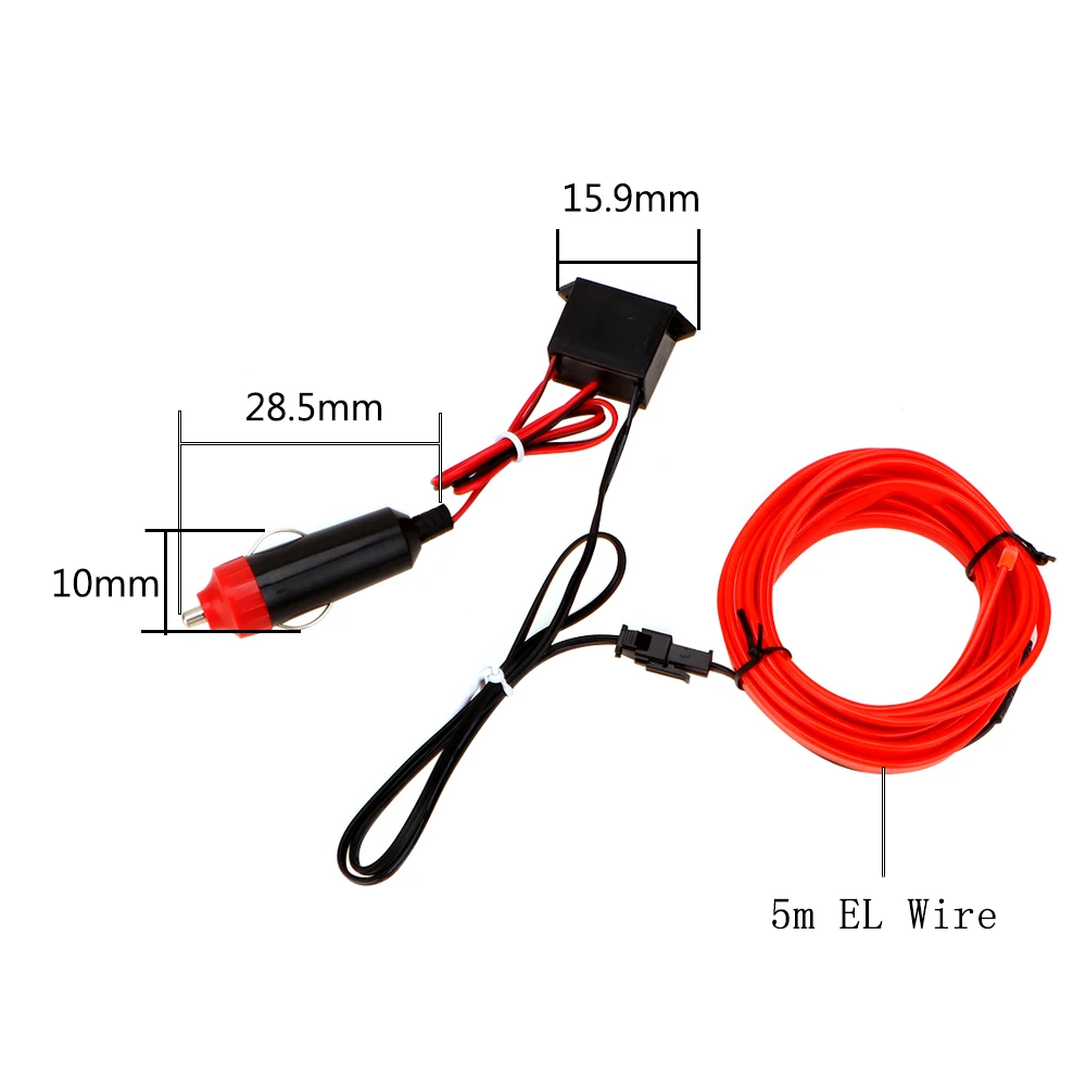 FORAUTO 5 Meters Car Interior Lighting Auto LED Strip EL Wire Rope Auto Atmosphere Decorative Lamp Flexible Neon Light DIY
FORAUTO 5 Meters Car Interior Lighting Auto LED Strip EL Wire Rope Auto Atmosphere Decorative Lamp Flexible Neon Light DIY