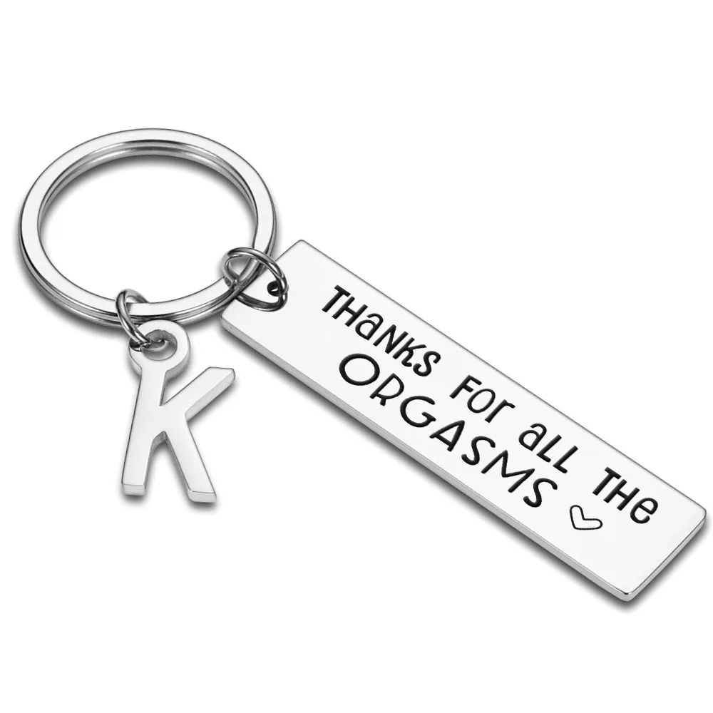 Personalized A-Z 26 Initials keychain for Boyfriend Girlfriend Thanks for All The Orgasm Pendant Key Ring for Men Car Keychain
Personalized A-Z 26 Initials keychain for Boyfriend Girlfriend Thanks for All The Orgasm Pendant Key Ring for Men Car Keychain