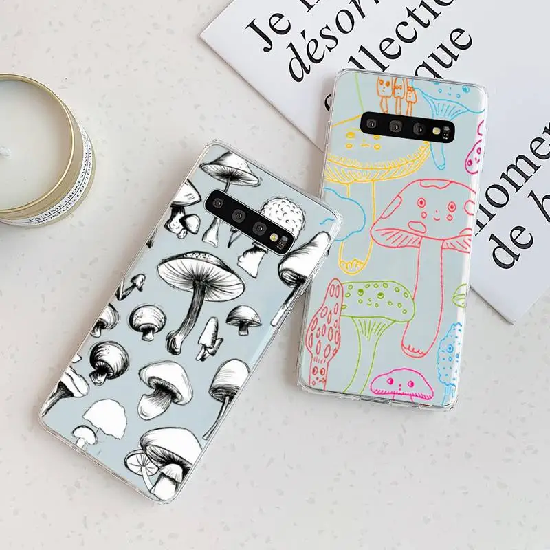 Minimalist Graffiti Line Mushroom Phone Case Transparent For Samsung Galaxy A S Note 9 10 51 50 71 70 80 20 21 30s ultra plus 
Minimalist Graffiti Line Mushroom Phone Case Transparent For Samsung Galaxy A S Note 9 10 51 50 71 70 80 20 21 30s ultra plus