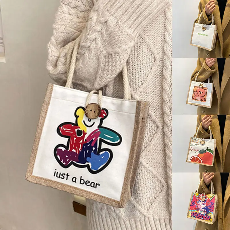 Girl Printed Bag Female 2021 New Japanese Style Retro Tote Bag Trendy Lunch Bag Large Capacity Shopping Bag Canvas Linen Handbag
Girl Printed Bag Female 2021 New Japanese Style Retro Tote Bag Trendy Lunch Bag Large Capacity Shopping Bag Canvas Linen Handbag
