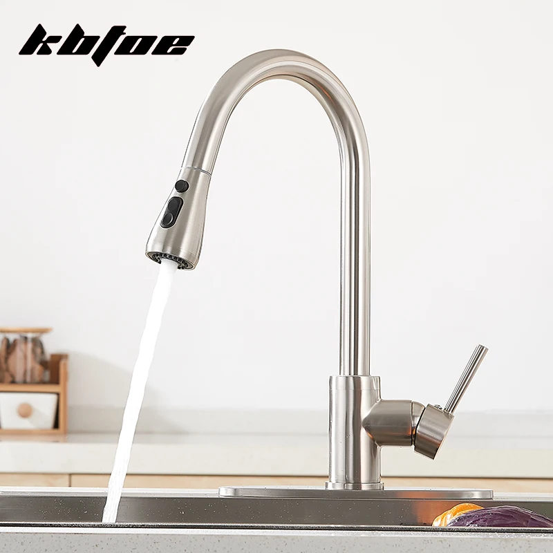 Brushed Nickel Pull Out Kitchen Faucets Stream Sprayer Spout Hot and Cold Water Sink Mixer Tap Crane Single Handle With Chassis
Brushed Nickel Pull Out Kitchen Faucets Stream Sprayer Spout Hot and Cold Water Sink Mixer Tap Crane Single Handle With Chassis