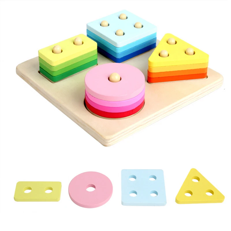 Montessori Rainbow Wooden Geometry Set Blocks Educational Geometric Shapes Recognition Stack Sort Kids Math Enlightenment Toys
Montessori Rainbow Wooden Geometry Set Blocks Educational Geometric Shapes Recognition Stack Sort Kids Math Enlightenment Toys